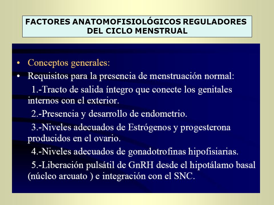 Ciclo enfermedades menstrual del